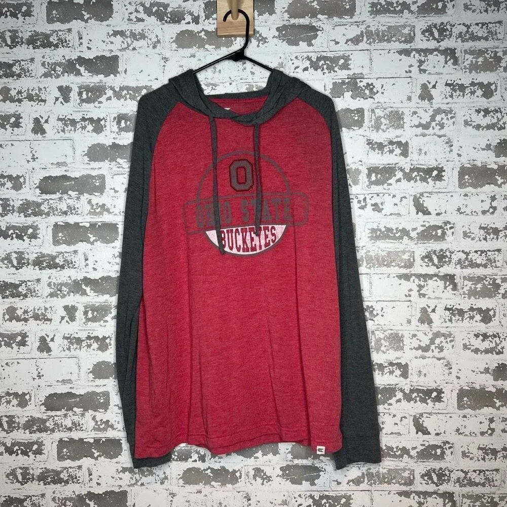 Colosseum Ohio state buckeyes long sleeve hooded t